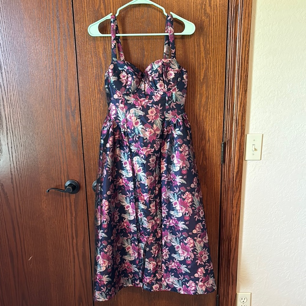 Lulu's Floral Dress - Pink and Purple